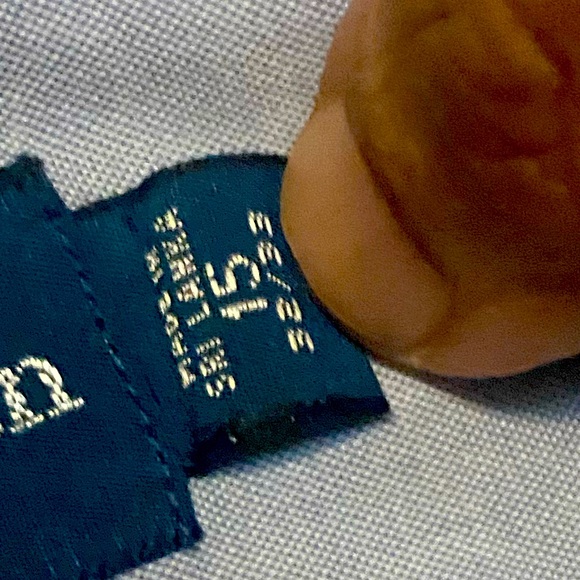 Polo by Ralph Lauren Men’s button down dress shirt Size 15 Neck 32-33 Arm length - Picture 4 of 5